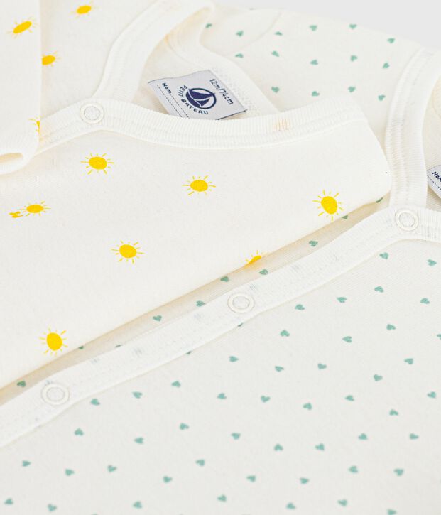 Juego de pijamas de algod&oacute;n estampado para beb&eacute; multicolor