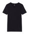 Camiseta manga corta de cuello pico para hombre negro NOIR