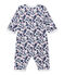 Pijama sin pies en túbico estampado para bebé niña blanco ECUME/blanco MULTICO