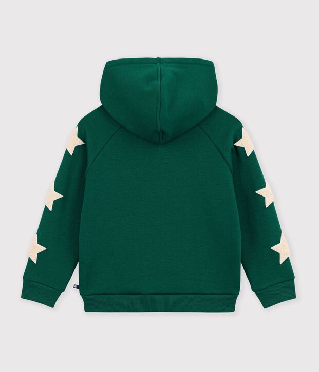 Sudadera infantil lisa de algod&oacute;n con capucha TREE