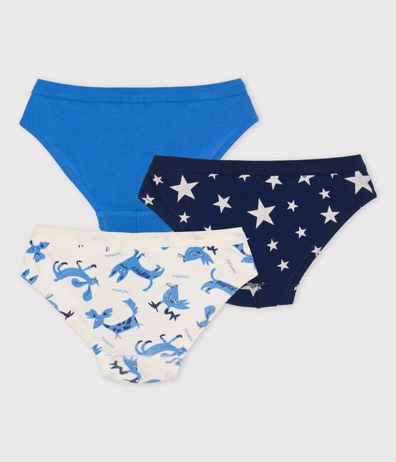 Juego de 3 slips con animales de algodón de niño variante 1