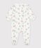 Pijama de mulet&oacute;n con estampado de perro para beb&eacute; blanco/multicolor
