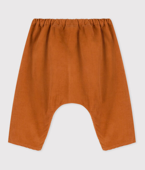Pantalón de bebé de pana marron ECUREUIL