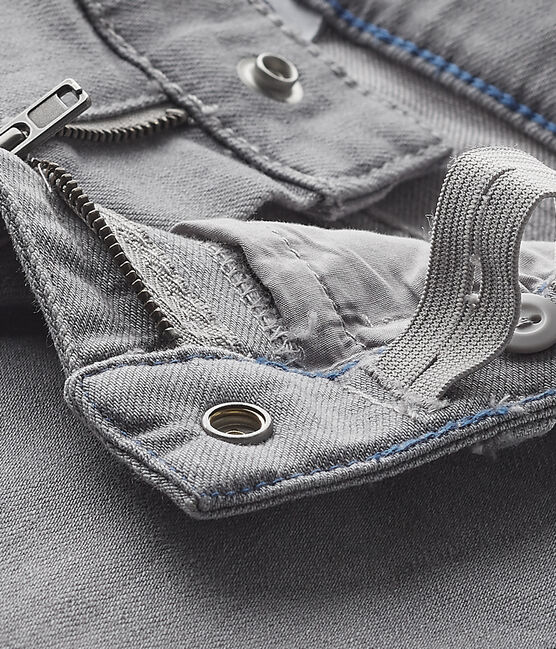 Pantalón vaquero gris de pitillo para niña gris Gris