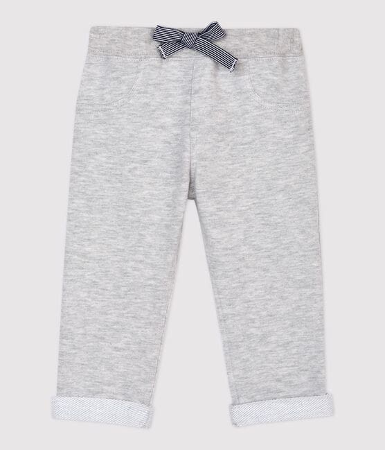 Pantalón de muletón de bebé. gris BELUGA CHINE