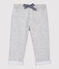 Pantalón de muletón de bebé. gris BELUGA CHINE
