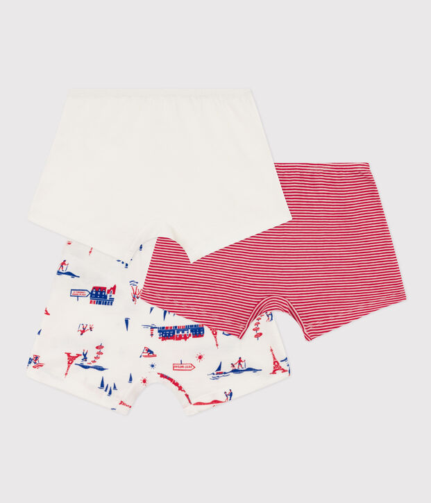 Juego de 3 culottes Par&iacute;s de algod&oacute;n para ni&ntilde;a multicolor