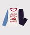 Pijama infantil de algod&oacute;n con estampado de bombero azul/multicolor