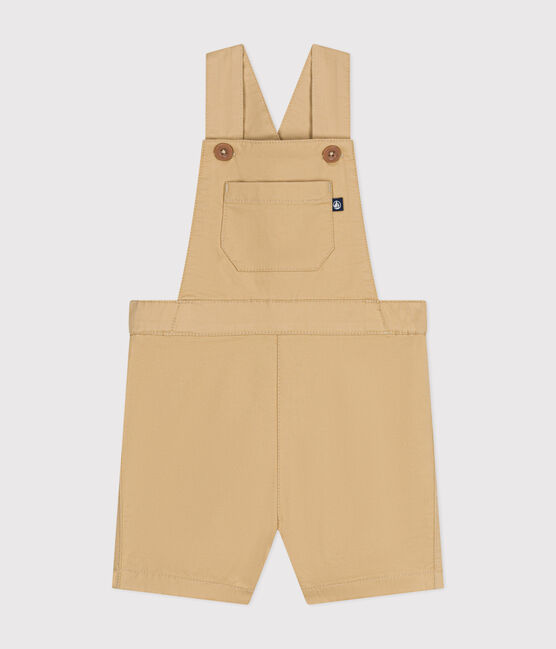 Peto corto de sarga para bebé beige FACILE