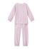 Pijama de terciopelo estampado para niña blanco ECUME/blanco MULTICO