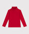 Camiseta de cuello alto de algodón para niño/a rojo CORRIDA