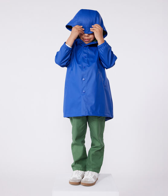 Chubasquero infantil largo y bicolor azul SURF/ PALMERAIE