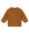 Cárdigan en tricot para bebé mixto en lana y algodón marron BRINDILLE