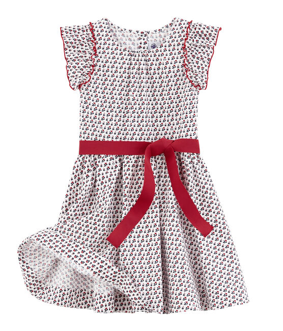 Vestido infantil para niña blanco MARSHMALLOW/blanco MULTICO