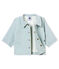 Chaqueta de rayas para bebé niño azul FONTAINE/blanco MARSHMALLOW