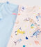Juego de 2 camisetas de manga corta con animales yoga de niña pequeña variante 1