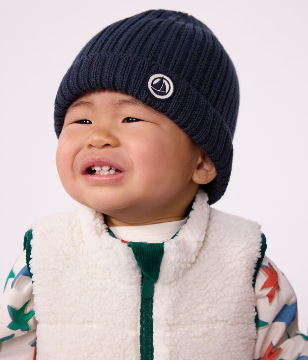 Gorro de punto tricotado con forro polar para beb&eacute; SMOKING
