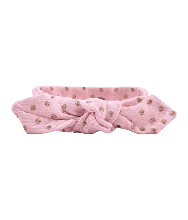 Banda a topos rosa/amarillo