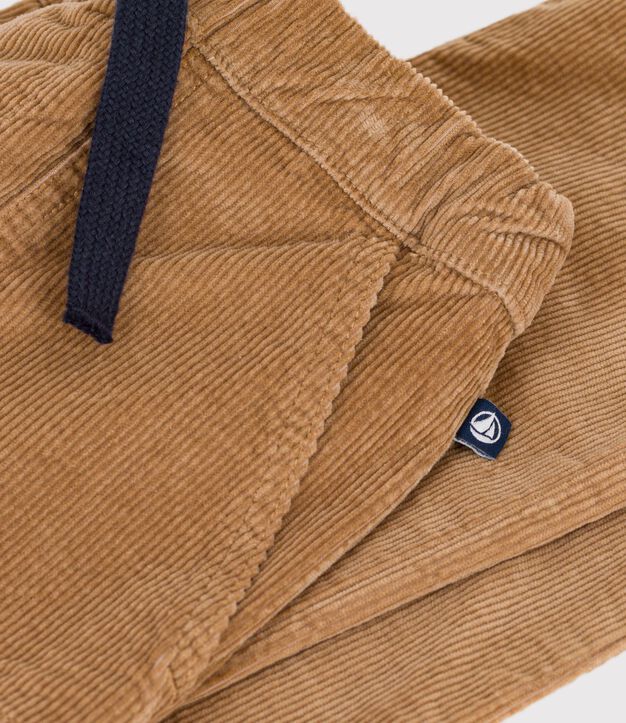 Pantal&oacute;n infantil recto de terciopelo LATTE