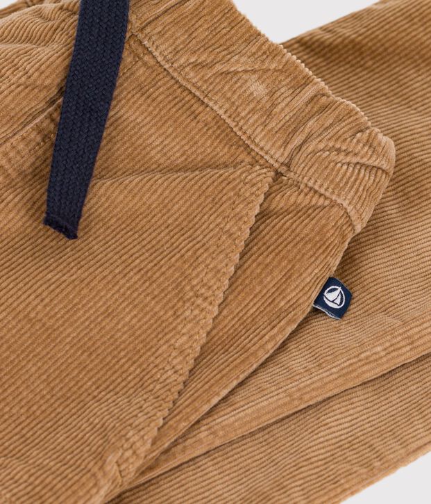 Pantal&oacute;n infantil recto de terciopelo LATTE