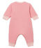Pijama de bebé sin pies en túbico para niño rosa CHEEK/blanco MARSHMALLOW