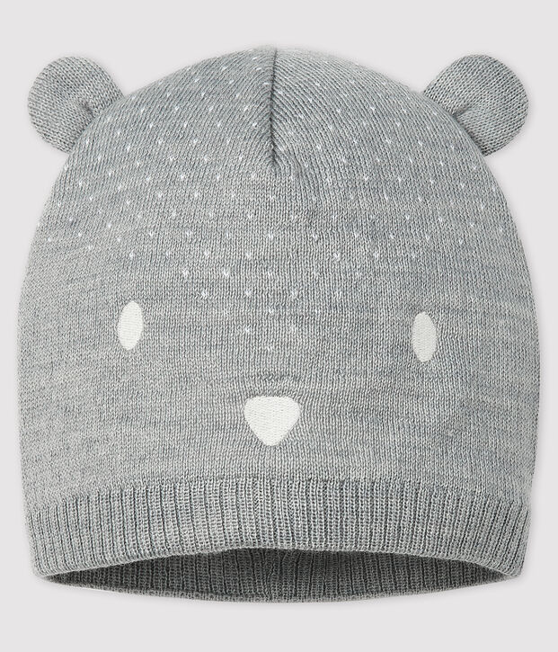 Gorro para beb&eacute; ni&ntilde;a/ni&ntilde;o gris