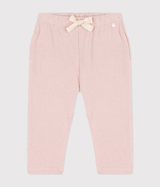 Pantalón de túbico liso para bebé rosa SALINE