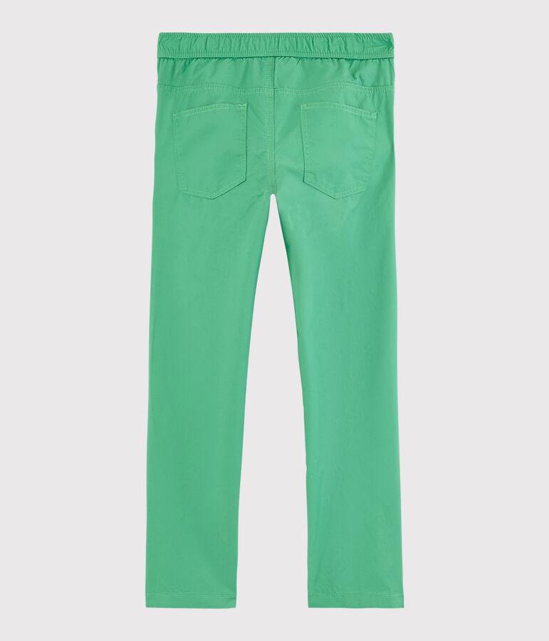 Pantal&oacute;n de sarga de ni&ntilde;o verde