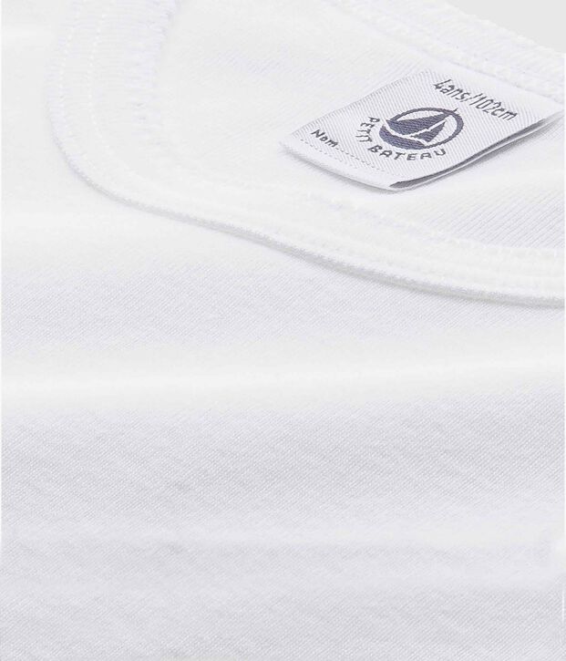 Lote de 2 camisetas blancas de manga larga de ni&ntilde;a multicolor