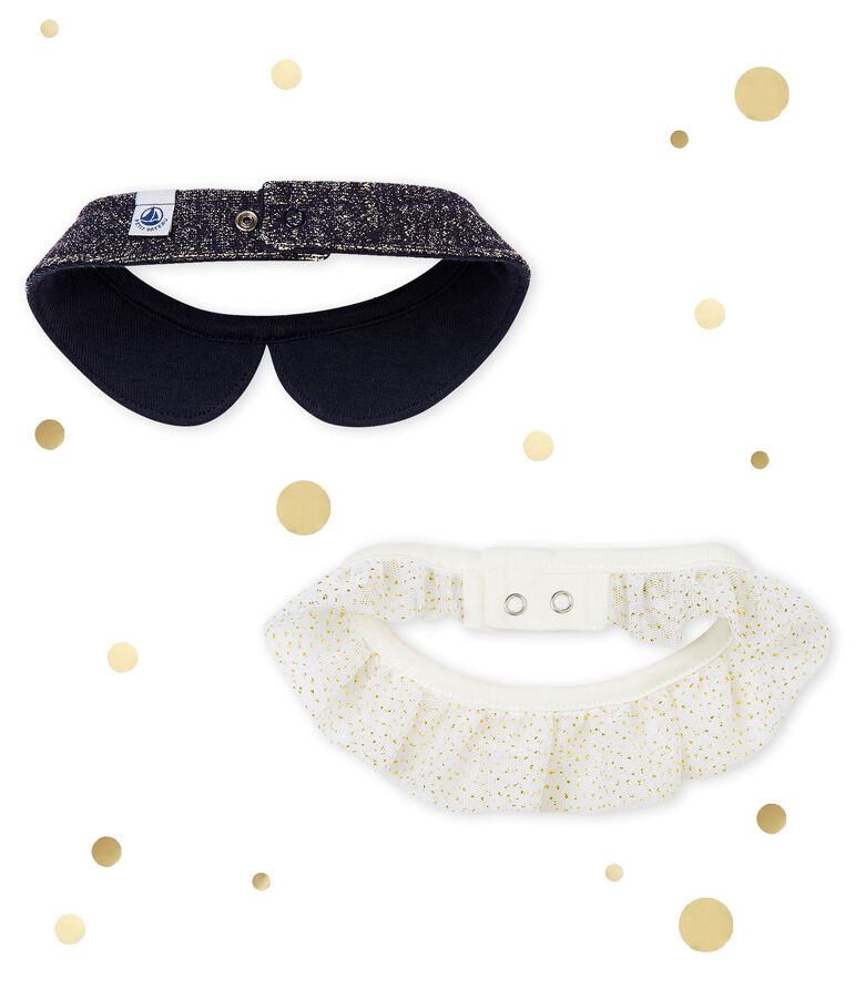 Lote de 2 cuellos para beb&eacute; ni&ntilde;a variante 1