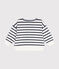 Sudadera de rizo aterciopelado para bebé blanco MARSHMALLOW/azul SMOKING