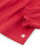 Pijama de tela túbica y acanalada para niña rojo TERKUIT/amarillo OR
