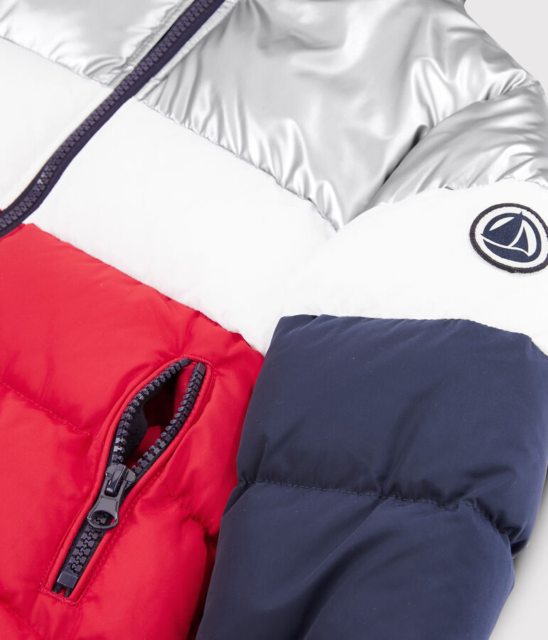 Abrigo de ni&ntilde;o azul/rojo/blanco