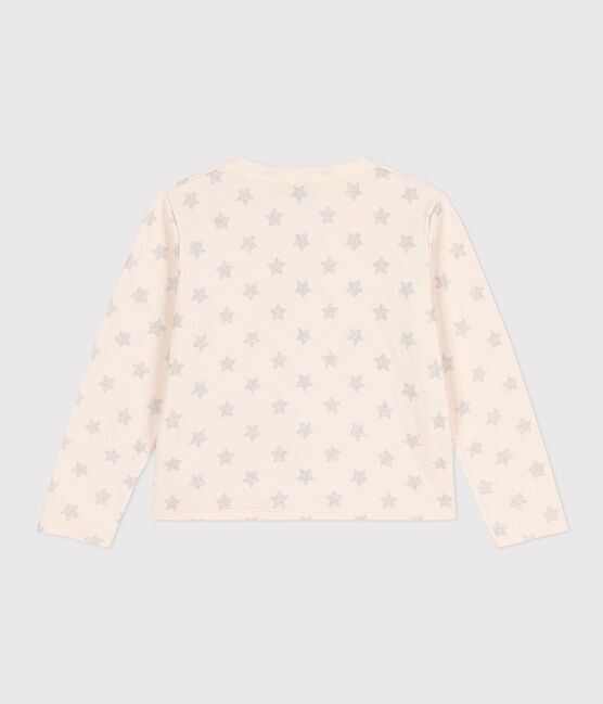 Cárdigan de túbico estampado para niña beige AVALANCHE/ ARGENT