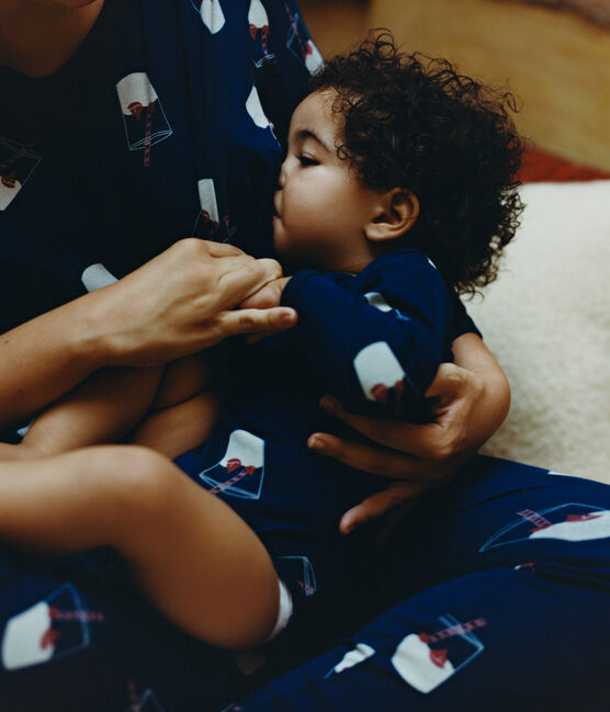 Juego de 3 bodis de bebé de algodón orgánico Tajinebanane x Petit Bateau variante 1