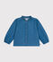 Blusa de manga larga de tejido vaquero para niña azul DENIM CLAIR