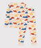 Pijama snugfit de algodón de niña / niño blanco AVALANCHE/ MULTICO
