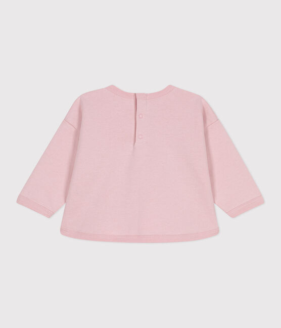Sudadera de algodón con estampado de Petit Bateau vintage para bebé rosa JOLI