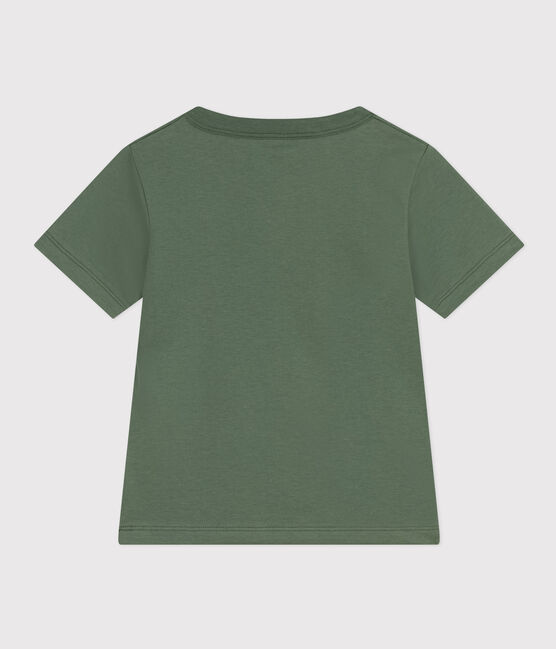 Camiseta estampada de jersey ligero para niño verde CROCO