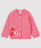 Cárdigan con Jacquard para bebé niña rosa CHEEK