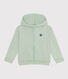 Sudadera de felpa con cremallera y capucha para niño
