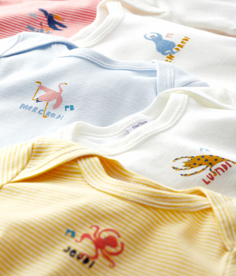 Juego de 5 bodis de manga larga para beb&eacute; ni&ntilde;o variante 1