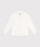 Camisa de popelina para niño blanco ECUME