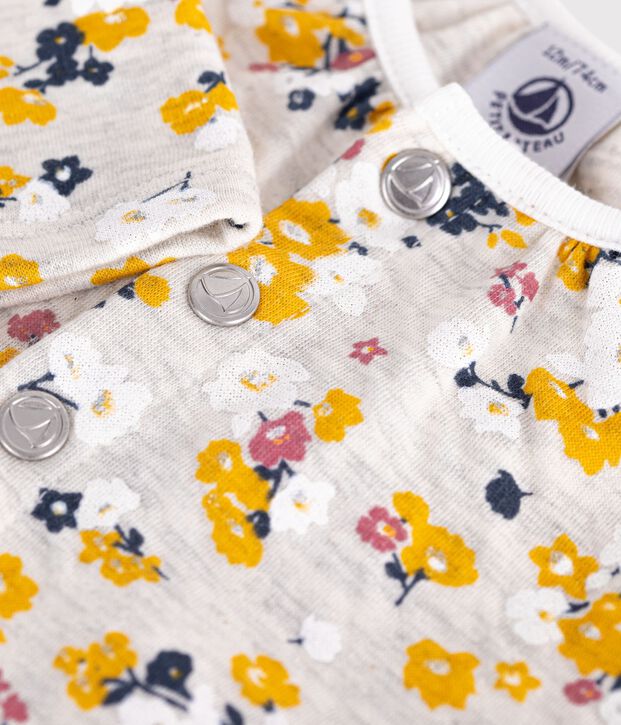 C&aacute;rdigan de tejido t&uacute;bico para beb&eacute; ni&ntilde;a beige/multicolor