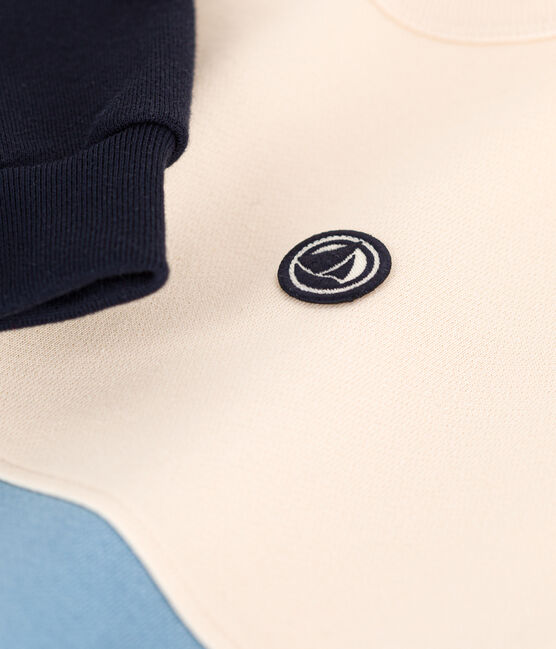 Sudadera de muletón afelpado para niño blanco AVALANCHE/ MULTICO