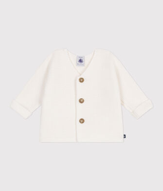 C&aacute;rdigan de algod&oacute;n liso para beb&eacute; (unisex)