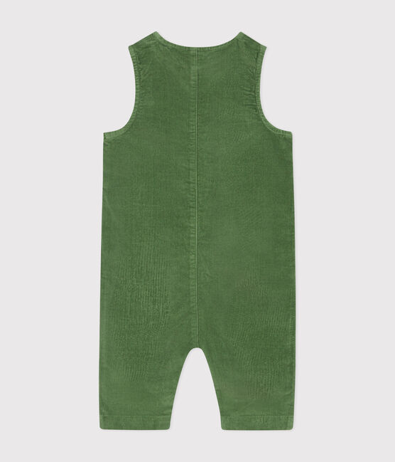 Mono de terciopelo para bebé verde PALMERAIE
