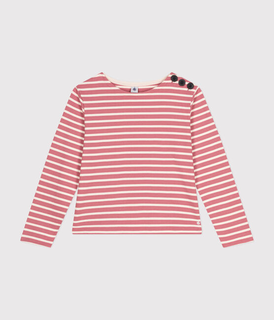 Marinera de algodón con botones para mujer rosa ROSEWOOD/ AVALANCHE