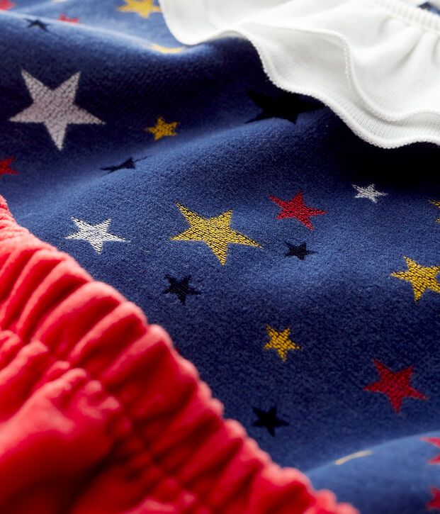 Conjunto de dos piezas para beb&eacute; ni&ntilde;a azul/multicolor