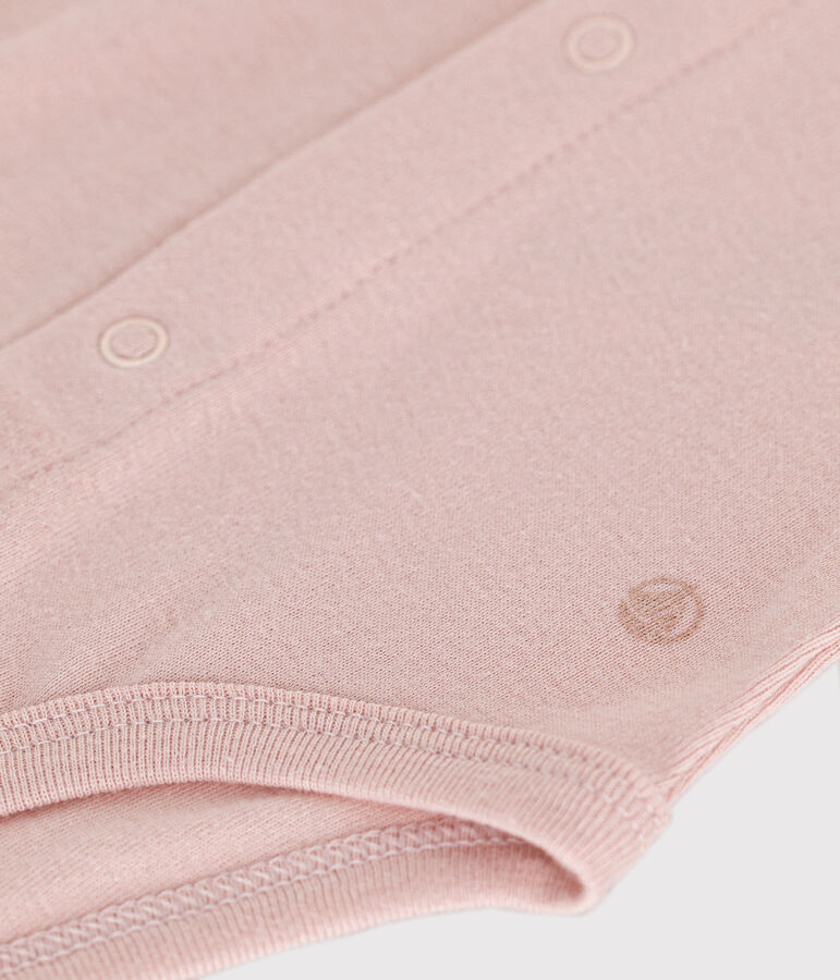 Bodi de manga larga con cuello para beb&eacute; rosa SALINE